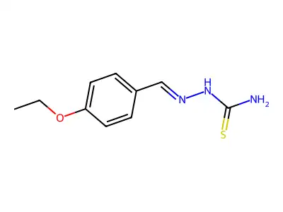 [(Z)-(4-ethoxyphenyl)methylideneamino]thiourea structure