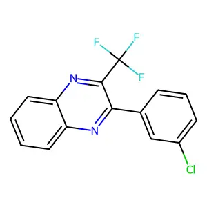 2-(3-Chlorophenyl)-3-(trifluoromethyl)quinoxaline structure