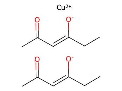 Copper, bis(2,4-hexanedionato-kappaO2,kappaO4)- structure