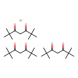 Lawrencium;2,2,6,6-tetramethylheptane-3,5-dione structure