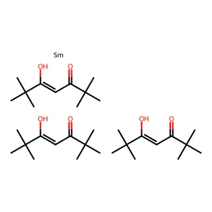 Samarium;2,2,6,6-tetramethylheptane-3,5-dione structure