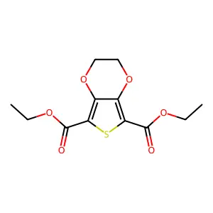 Diethyl 2,3-dihydrothieno[3,4-b][1,4]dioxine-5,7-dicarboxylate structure