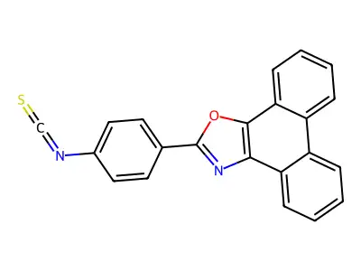 4-(Phenanthro(9,10-d)oxazol-2-yl)phenyl isothiocyanate structure