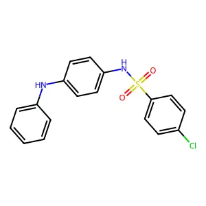 4-chloro-N-[4-(phenylamino)phenyl]benzenesulfonamide structure