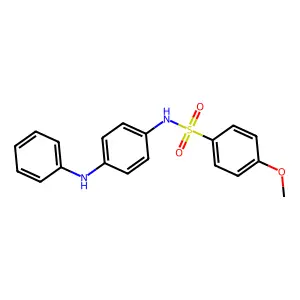 N-(4-anilinophenyl)-4-methoxybenzenesulfonamide structure