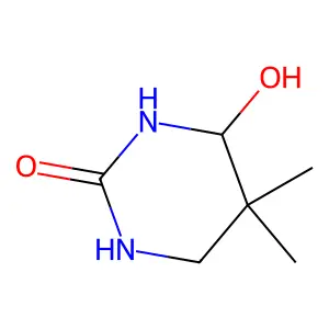四氢-4-羟基-5,5-二甲基-1H-嘧啶-2-酮 structure