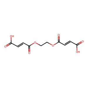 4-[2-(3-Carboxyprop-2-enoyloxy)ethoxy]-4-oxobut-2-enoic acid structure