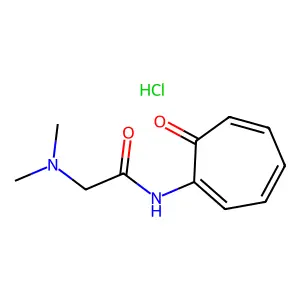 2-Dimethylaminoacetamidotropone hydrochloride structure
