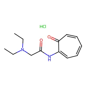 2-Diethylaminoacetamidotropone hydrochloride structure