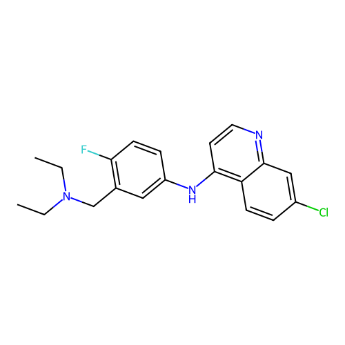 4'-Dehydroxy-4'-fluoroamodiaquine structure