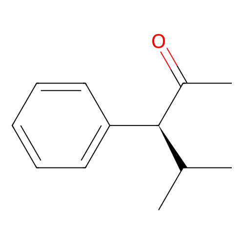 (3S)-4-methyl-3-phenylpentan-2-one structure