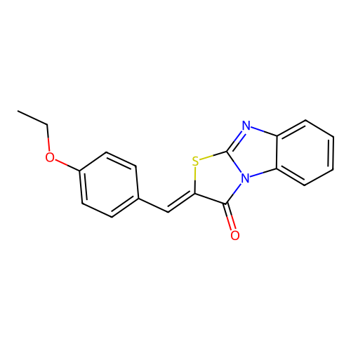 (Z)-2-(4-ethoxybenzylidene)benzo[4,5]imidazo[2,1-b]thiazol-3(2H)-one structure