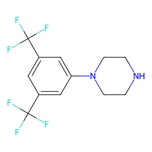 1-(3,5-Bis(trifluoromethyl)phenyl)piperazine structure