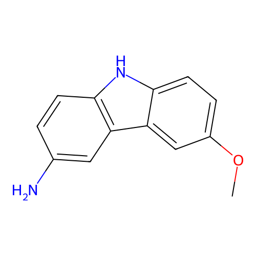 6-methoxy-9H-carbazol-3-amine structure
