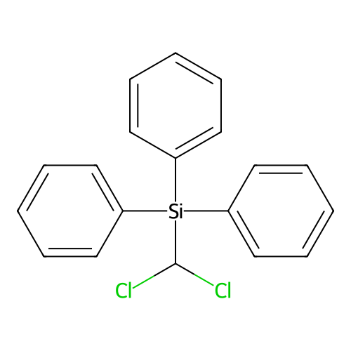 (Dichloromethyl)triphenylsilane structure