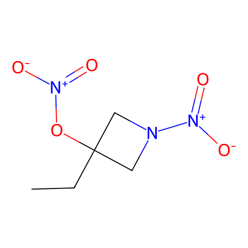 (3-Ethyl-1-nitroazetidin-3-yl) nitrate structure