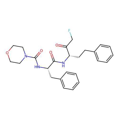 morpholinocarbonyl-Phe-hPhe-CH2F structure