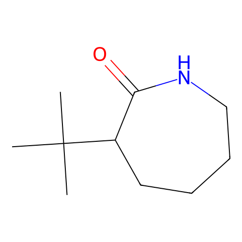 3-(1,1-Dimethylethyl)hexahydro-2H-azepin-2-one structure