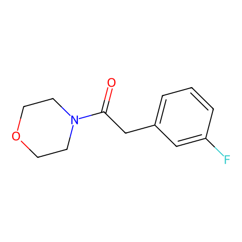 4-[(3-Fluorophenyl)acetyl]morpholine structure