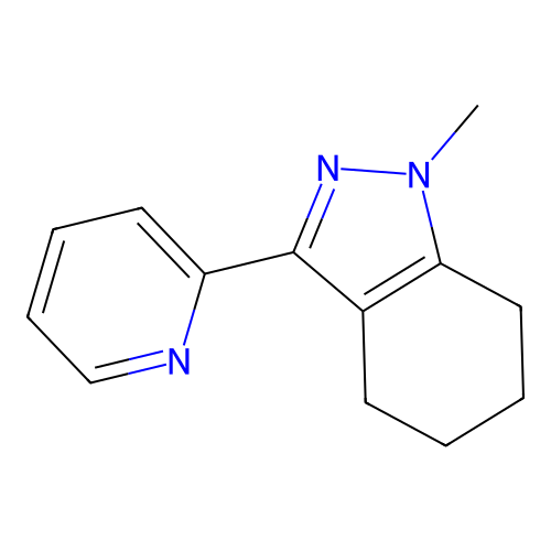 1-Methyl-3-(2-pyridinyl)-4,5,6,7-tetrahydro-1H-indazole structure