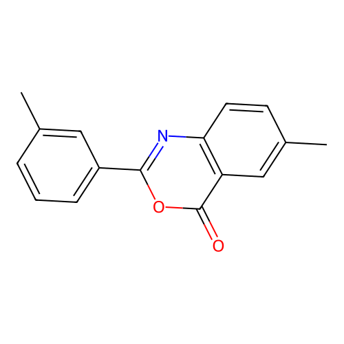 6-methyl-2-(3-methylphenyl)-4H-3,1-benzoxazin-4-one structure