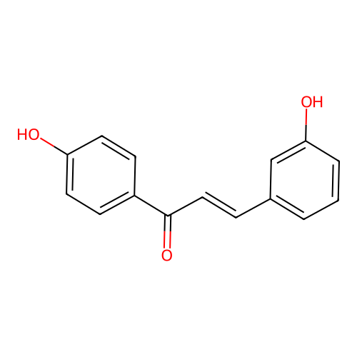 3-(3-Hydroxyphenyl)-1-(4-hydroxyphenyl)prop-2-en-1-one structure