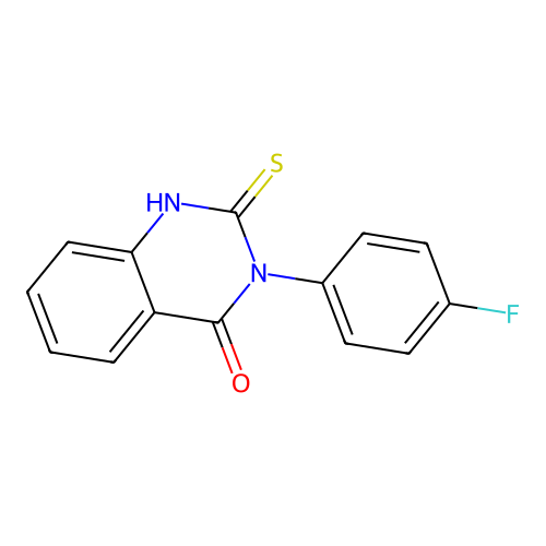 3-(4-Fluorophenyl)-2-sulfanylidene-2,3-dihydroquinazolin-4(1H)-one structure