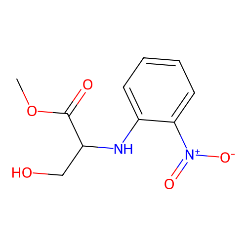 N-(2-Nitrophenyl)-DL-serine methyl ester structure