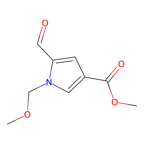1H-Pyrrole-3-carboxylic acid, 5-formyl-1-(methoxymethyl)-, methyl ester structure
