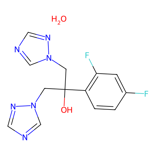 Fluconazole hydrate structure