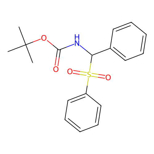 (Benzenesulfonylphenylmethyl)carbamic acid tert-butyl ester structure