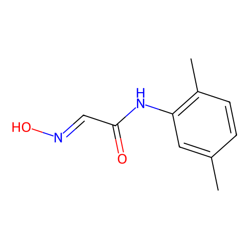 N-(2,5-dimethylphenyl)-2-hydroxyiminoacetamide structure