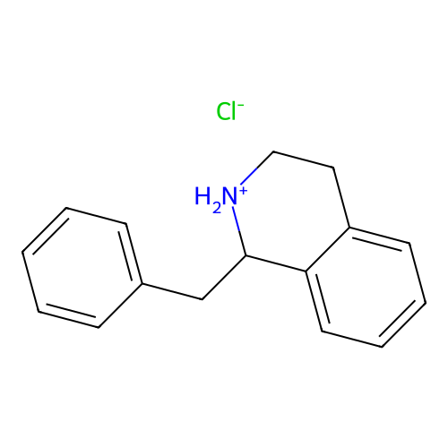 1-Benzyl-1,2,3,4-tetrahydroisoquinolin-2-ium;chloride structure