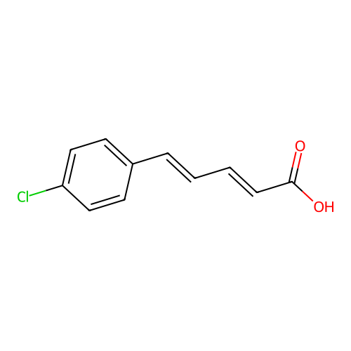 5-(4-Chlorophenyl)-2,4-pentadienoic acid structure