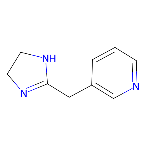 3-(4,5-dihydro-1H-imidazol-2-ylmethyl)pyridine structure