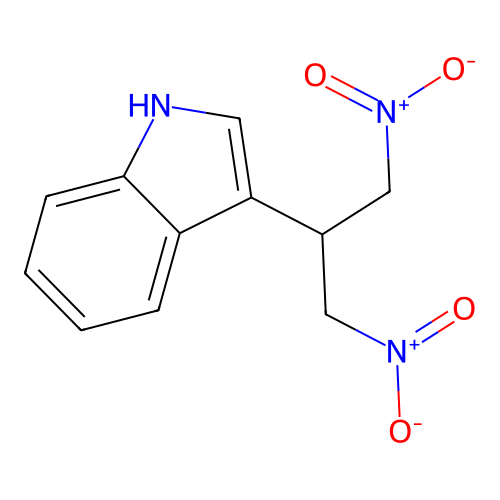 3-[2-Nitro-1-(nitromethyl)ethyl]-1h-indole structure