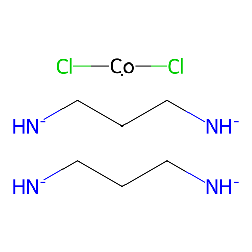 Bis(3-azanidylpropylazanide);dichlorocobalt structure
