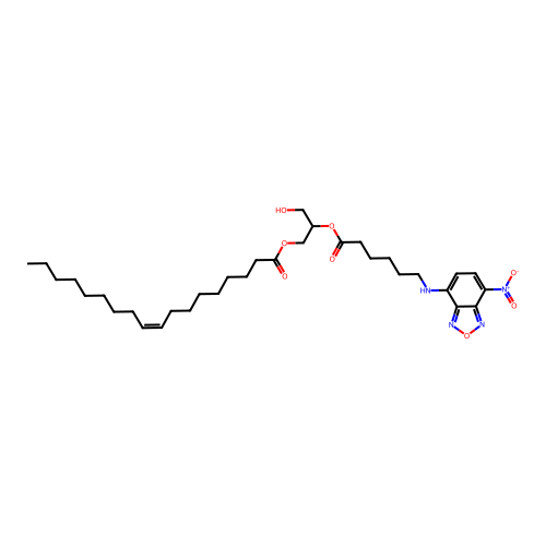 1-oleoyl-2-hexanoyl-NBD-glycerol structure