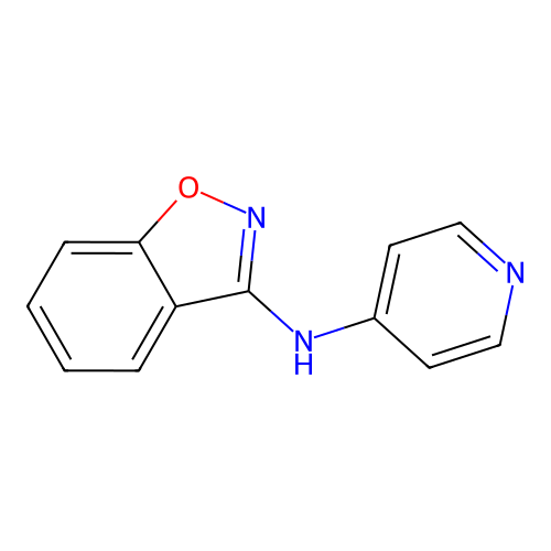 1,2-Benzisoxazol-3-amine, N-4-pyridinyl- structure