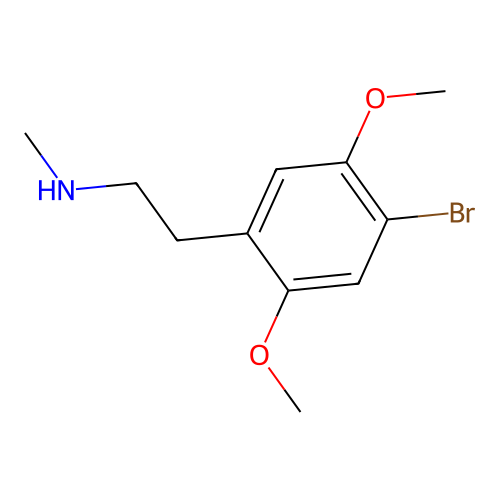 Benzeneethanamine, 4-bromo-2,5-dimethoxy-N-methyl- structure