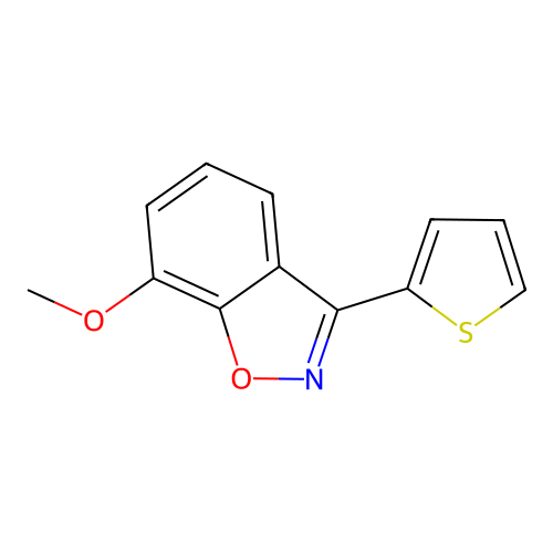 7-Methoxy-3-thiophen-2-yl-1,2-benzoxazole structure