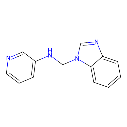 1H-Benzimidazole-1-methanamine, N-3-pyridinyl- structure