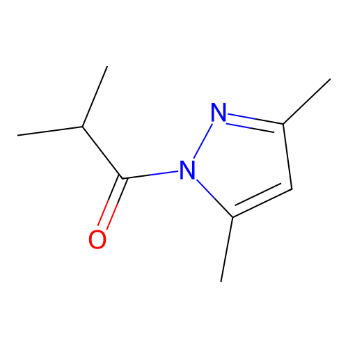 1-(3,5-Dimethylpyrazol-1-yl)-2-methylpropan-1-one structure