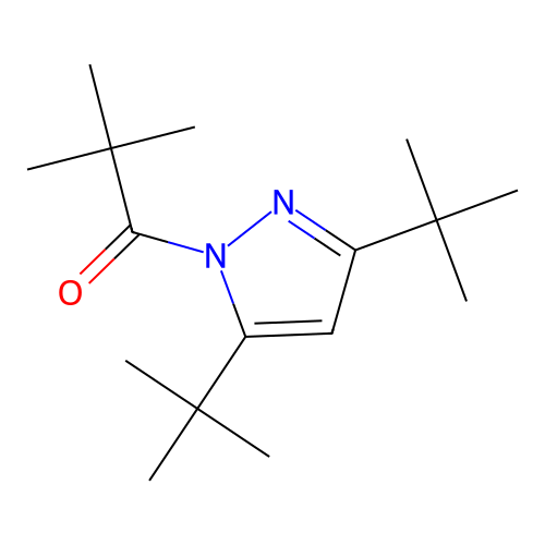 3,5-ditert-butyl-1-(2,2-dimethylpropanoyl)-1H-pyrazole structure