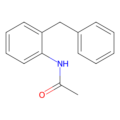 N-(2-benzylphenyl)acetamide structure