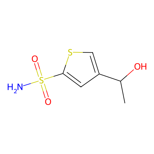 4-(1-Hydroxyethyl)-2-thiophenesulfonamide structure