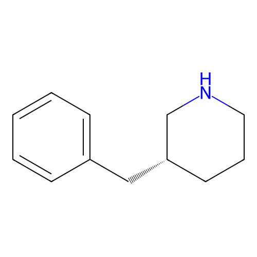 (3R)-3-benzylpiperidine structure