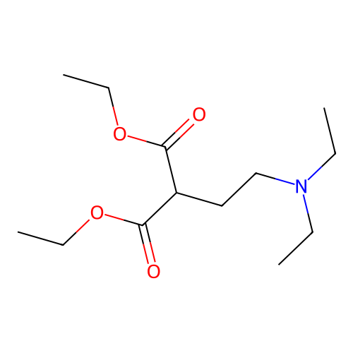 Diethyl (2-diethylaminoethyl)-malonate structure