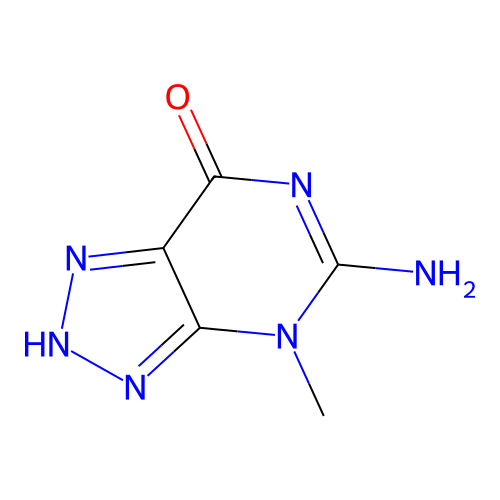 5-amino-4-methyl-2H-triazolo[4,5-d]pyrimidin-7-one structure