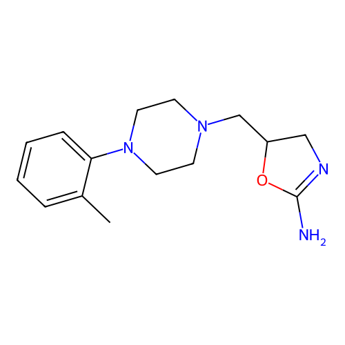 5-{[4-(2-Methylphenyl)piperazin-1-yl]methyl}-4,5-dihydro-1,3-oxazol-2-amine structure